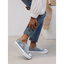 Basket femme bleu jeans