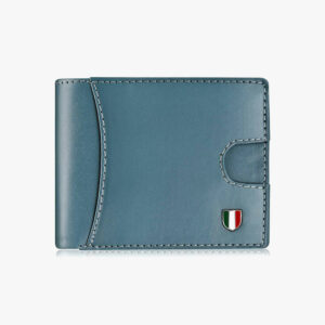 Faux Leather Casual Blue Wallet For Men
